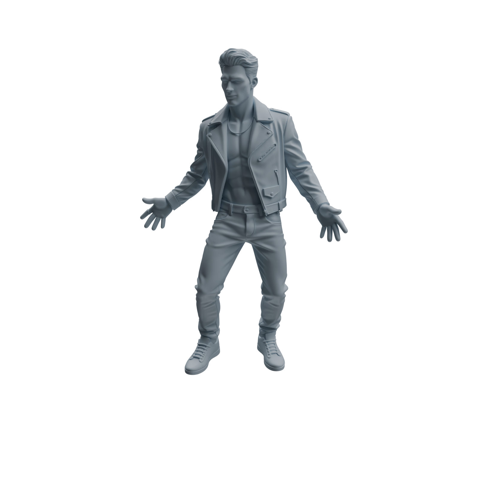 Detail view of MRY-SFW LYTR928 Nightclub Party Man Character Modern Model 4 pcs Model