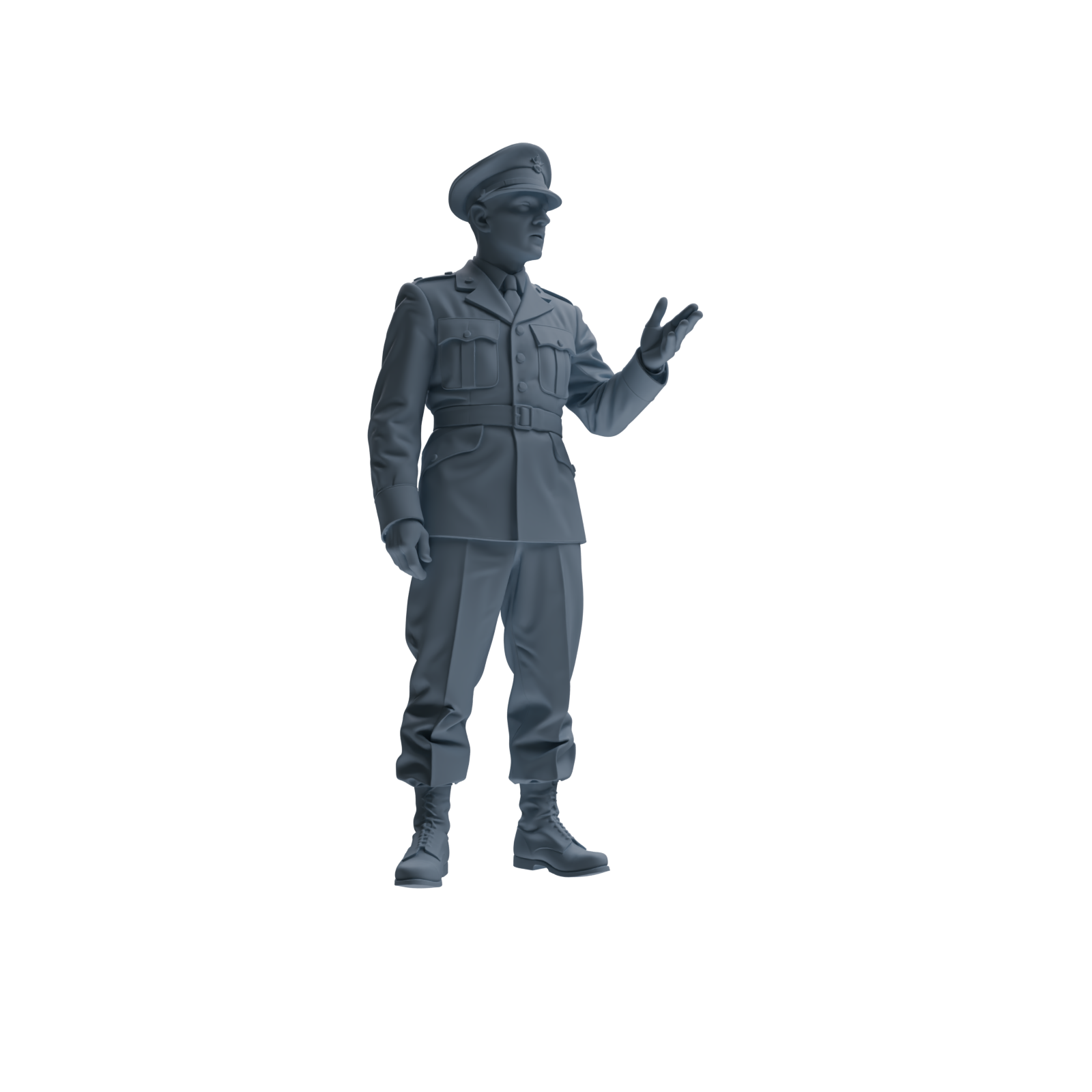 MRY-SFW SSTR184 Miniatures Soldier Model Kit Command Soldier Pose Modern Model 3 pcs
