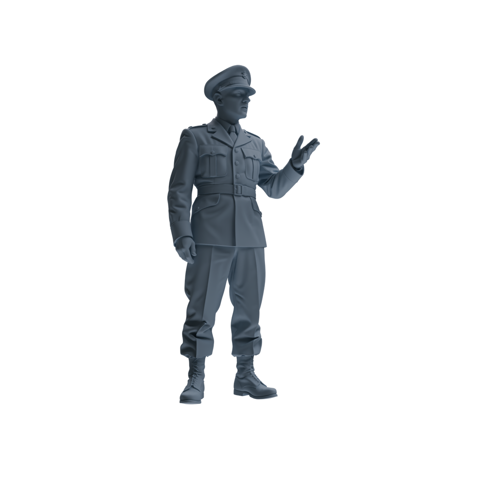 MRY-SFW SSTR184 Miniatures Soldier Model Kit Command Soldier Pose Modern Model 3 pcs