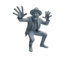 Detail view of MRY-SFW LYTR1033 Joyful Interactive Male Character Modern Model 3 pcs Model