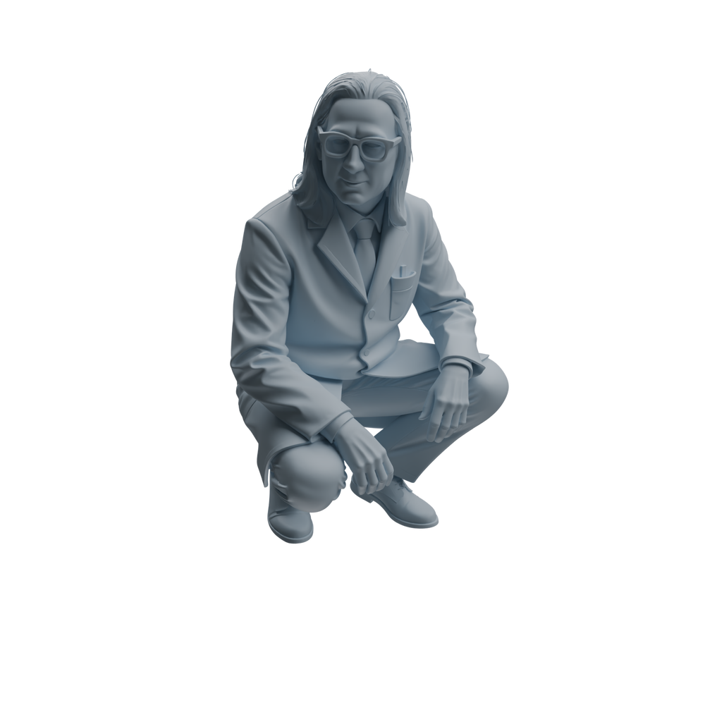 Detail view of MRY-SFW LYTR966 Lab-Operation Research Teacher Character Modern Model 4 pcs Model