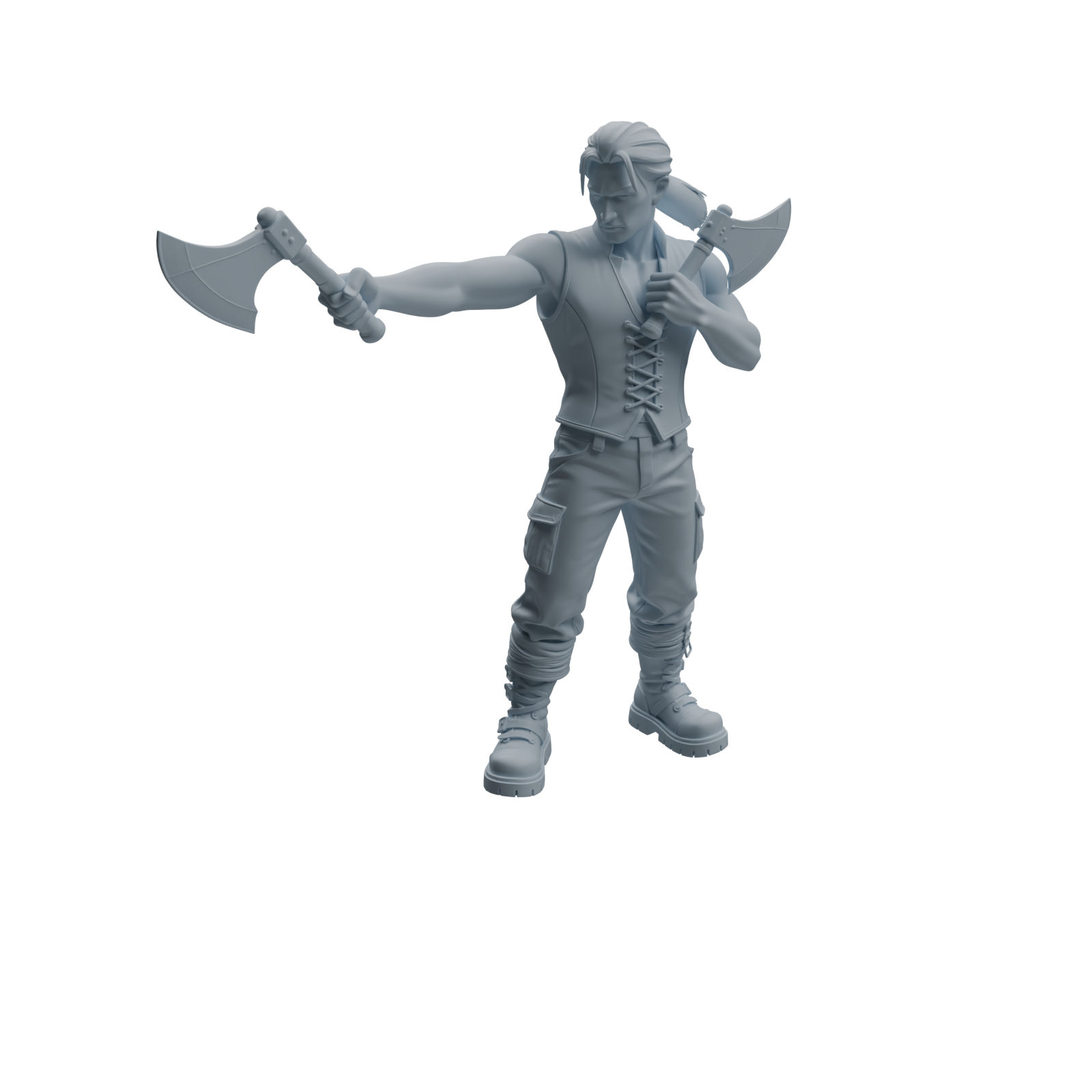 Detail view of MRY-SFW LYTR1098 Axe-wielding Pirate Character Modern Model 4 pcs Model