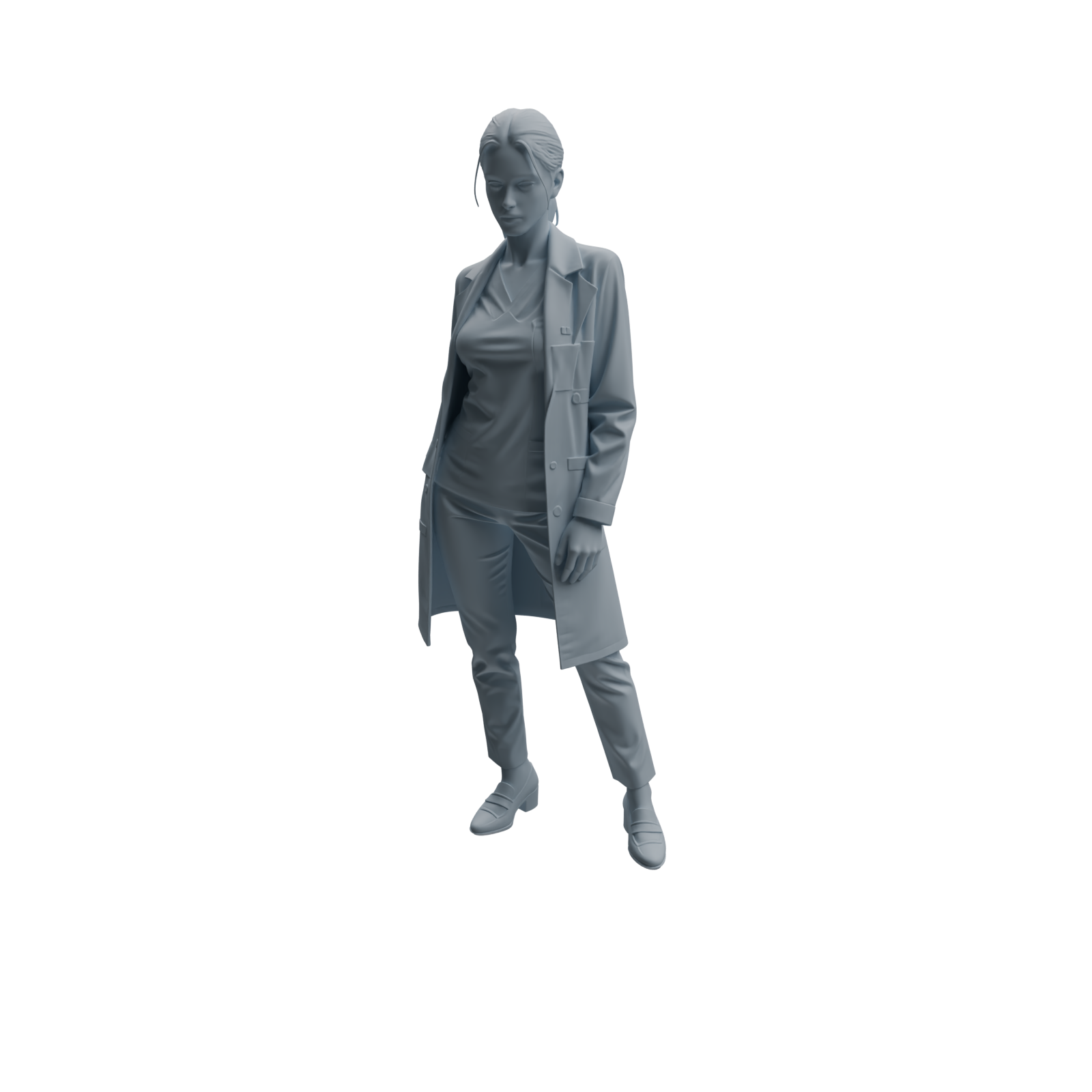 Detail view of MRY-SFW LYTR999 Professional Female Doctor Character Modern Model 4 pcs Model