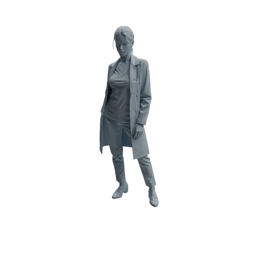 Detail view of MRY-SFW LYTR999 Professional Female Doctor Character Modern Model 4 pcs Model
