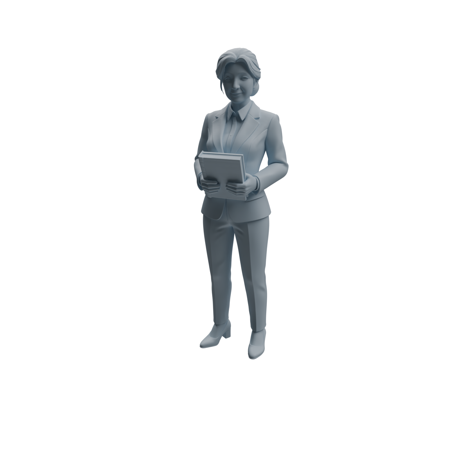 Detail view of MRY-SFW LYTR971 Lesson-Preparing Teacher Character Modern Model 4 pcs Model