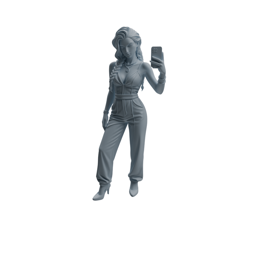 Detail view of MRY-SFW LYTR942 Selfie Woman Character Modern Model 4 pcs Model