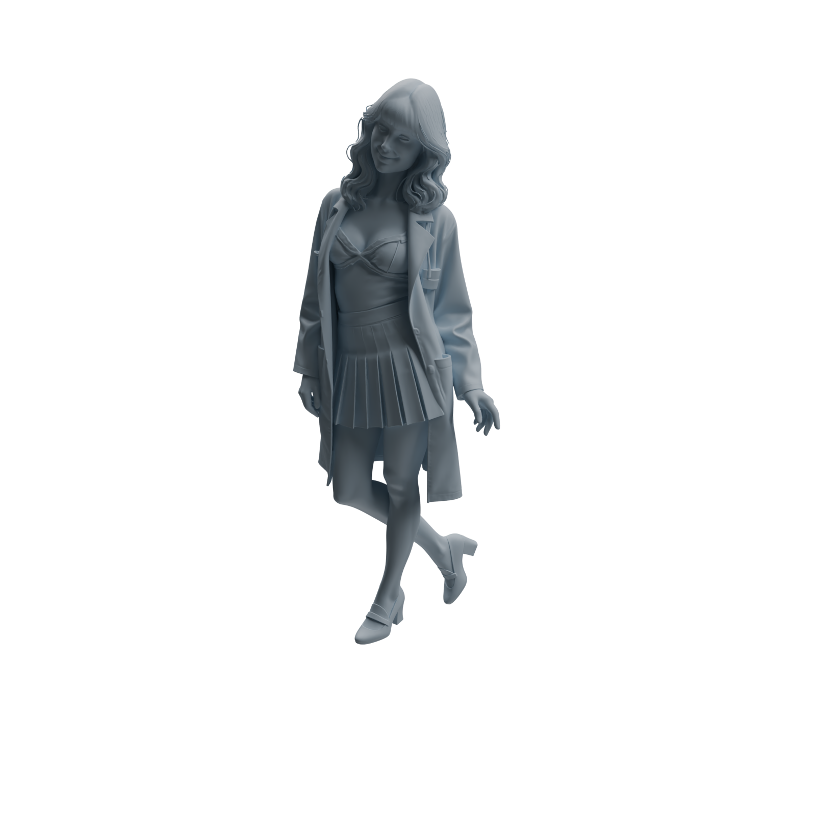 Detail view of MRY-SFW LYTR1001 Stylish Female Doctor Character Modern Model 3 pcs Model
