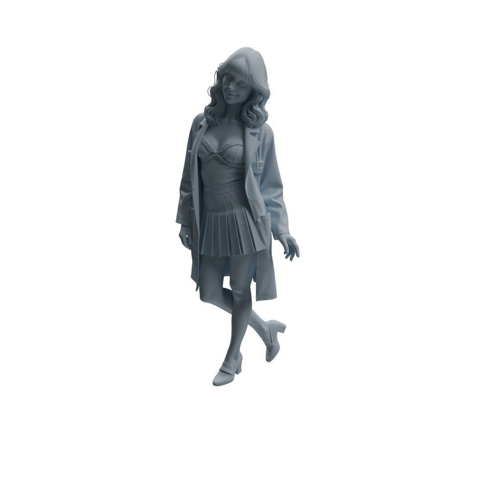 Detail view of MRY-SFW LYTR1001 Stylish Female Doctor Character Modern Model 3 pcs Model