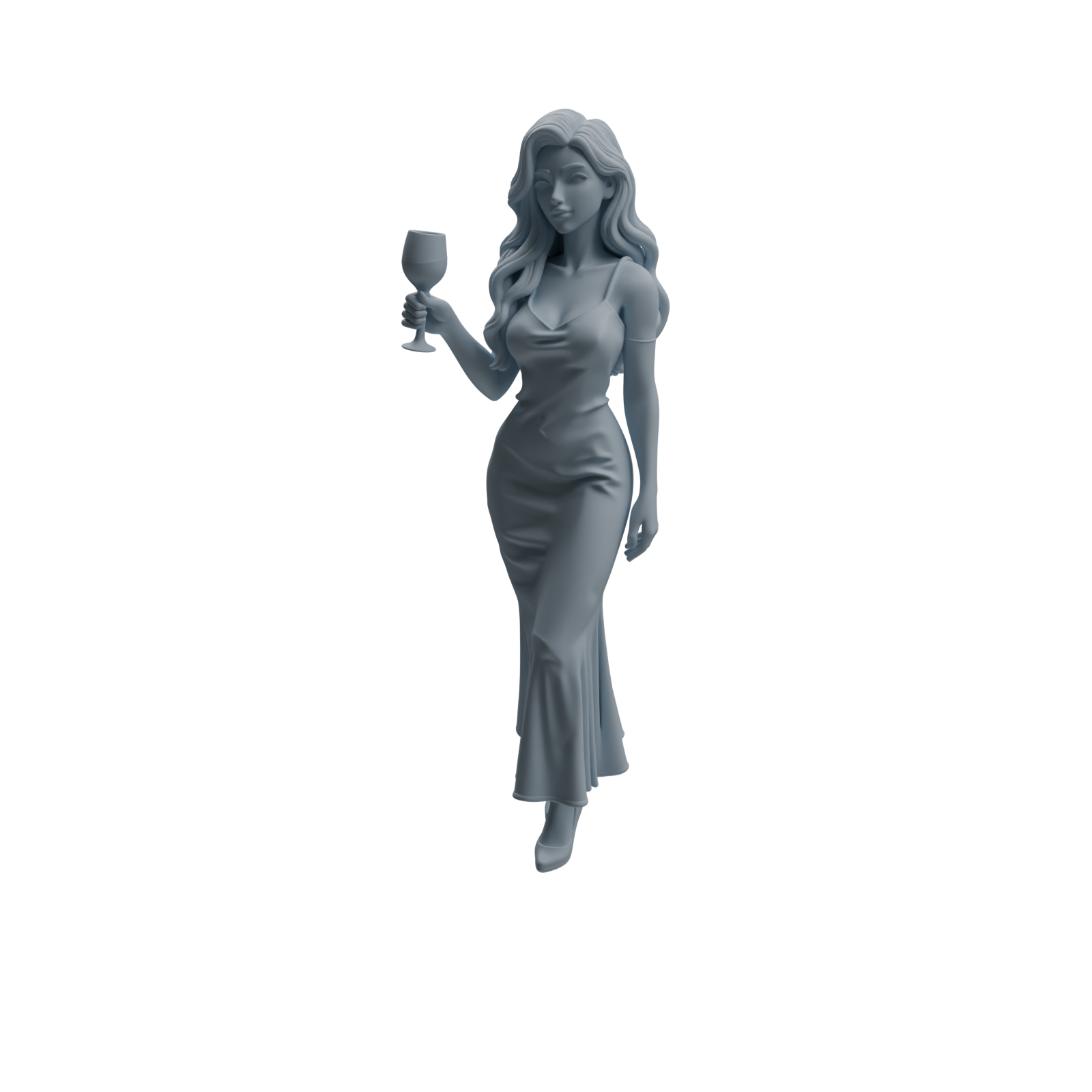 Detail view of MRY-SFW LYTR935 Banquet Female Guest Character Modern Model 4 pcs Model
