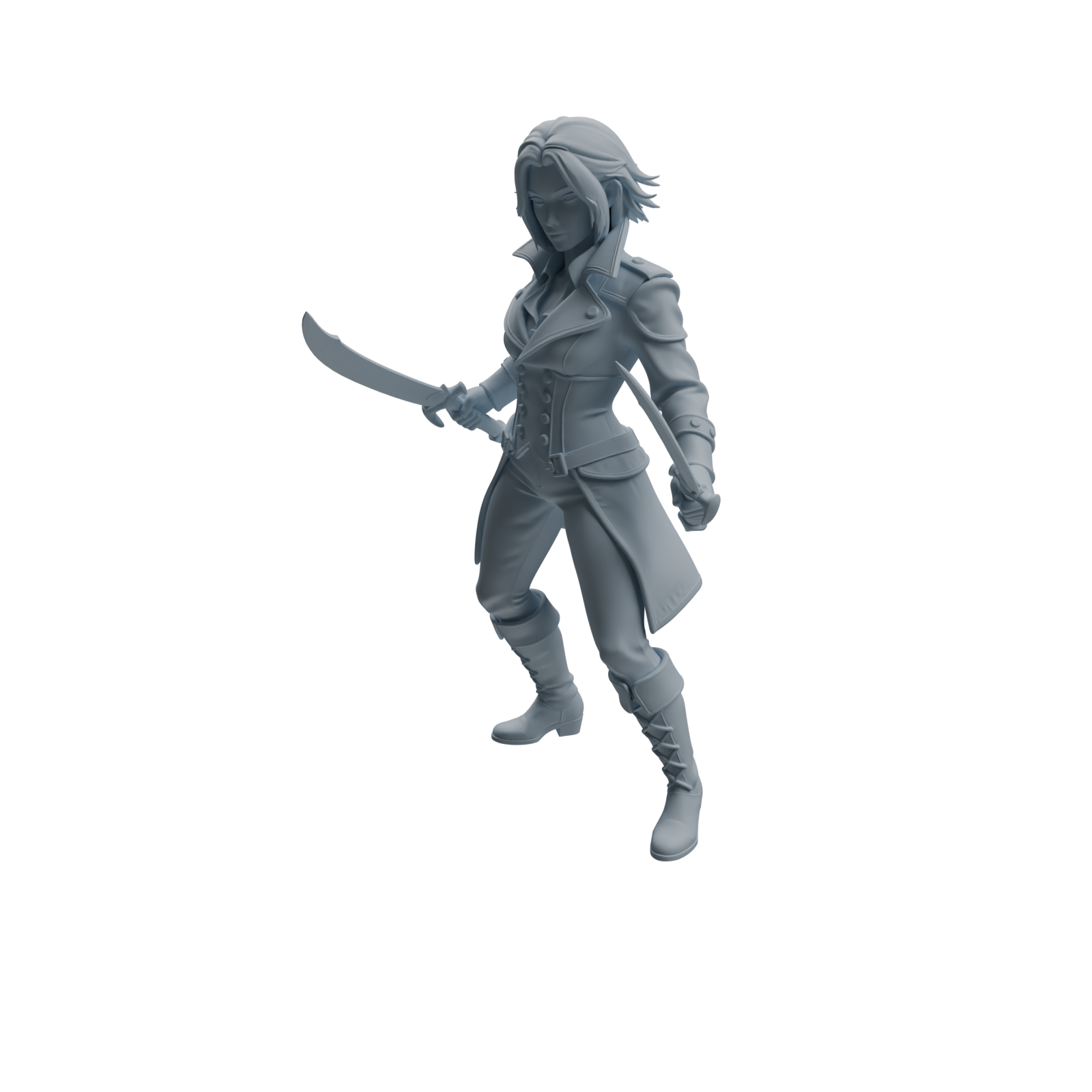 Detail view of MRY-SFW LYTR1096 Female Pirate Character Modern Model 4 pcs Model