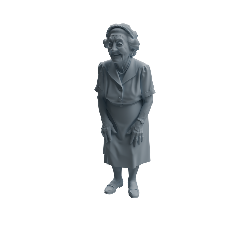 Detail view of MRY-SFW LYTR1038 Daily Interactive Elderly Character Modern Model 4 pcs Model
