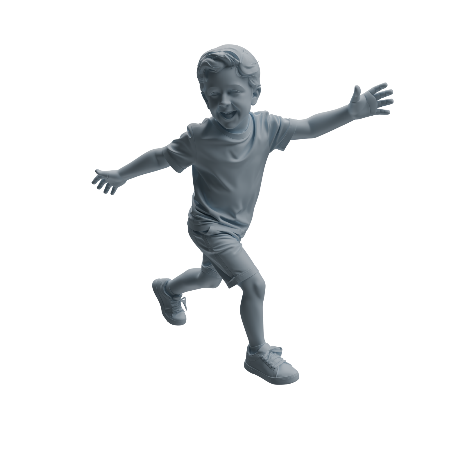 Detail view of MRY-SFW LYTR1034 Joyful Kids Character Modern Model 4 pcs Model