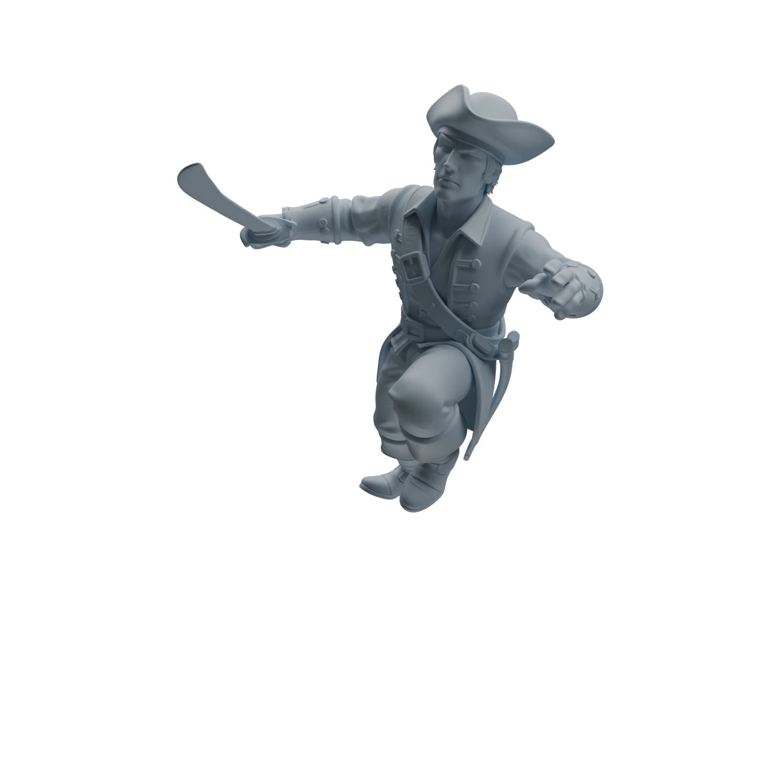 Detail view of MRY-SFW LYTR1099 Action Pose Pirate Character Modern Model 3 pcs Model