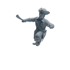 Detail view of MRY-SFW LYTR1099 Action Pose Pirate Character Modern Model 3 pcs Model