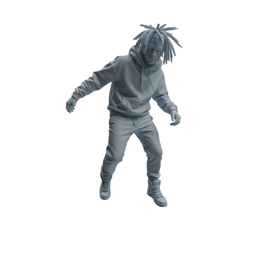 Detail view of MRY-SFW LYTR927 Nightclub Dancer Man Character Modern Model 4 pcs Model