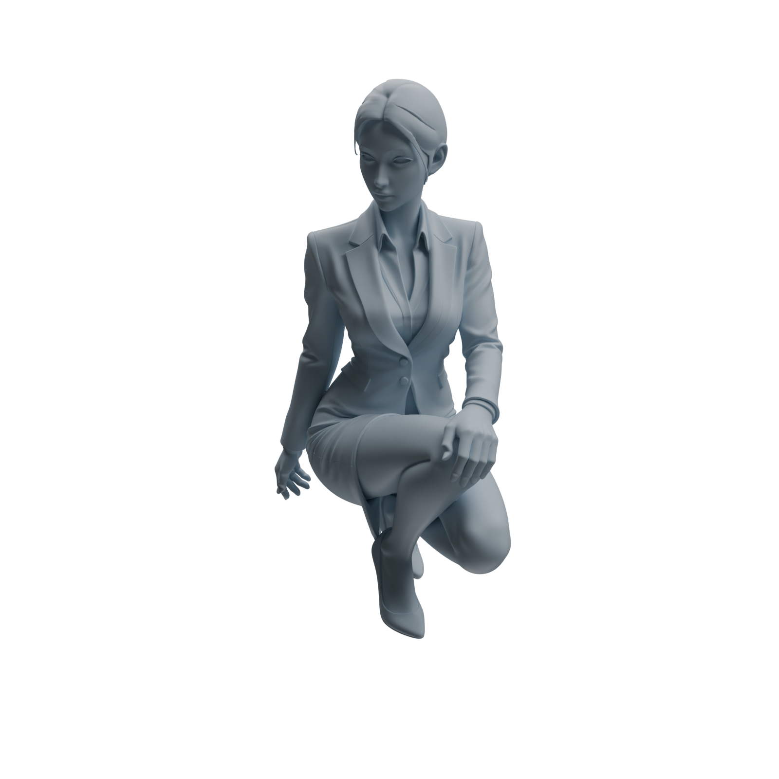 Detail view of MRY-SFW LYTR975 Business-Suit Office Woman Character Modern Model 4 pcs Model