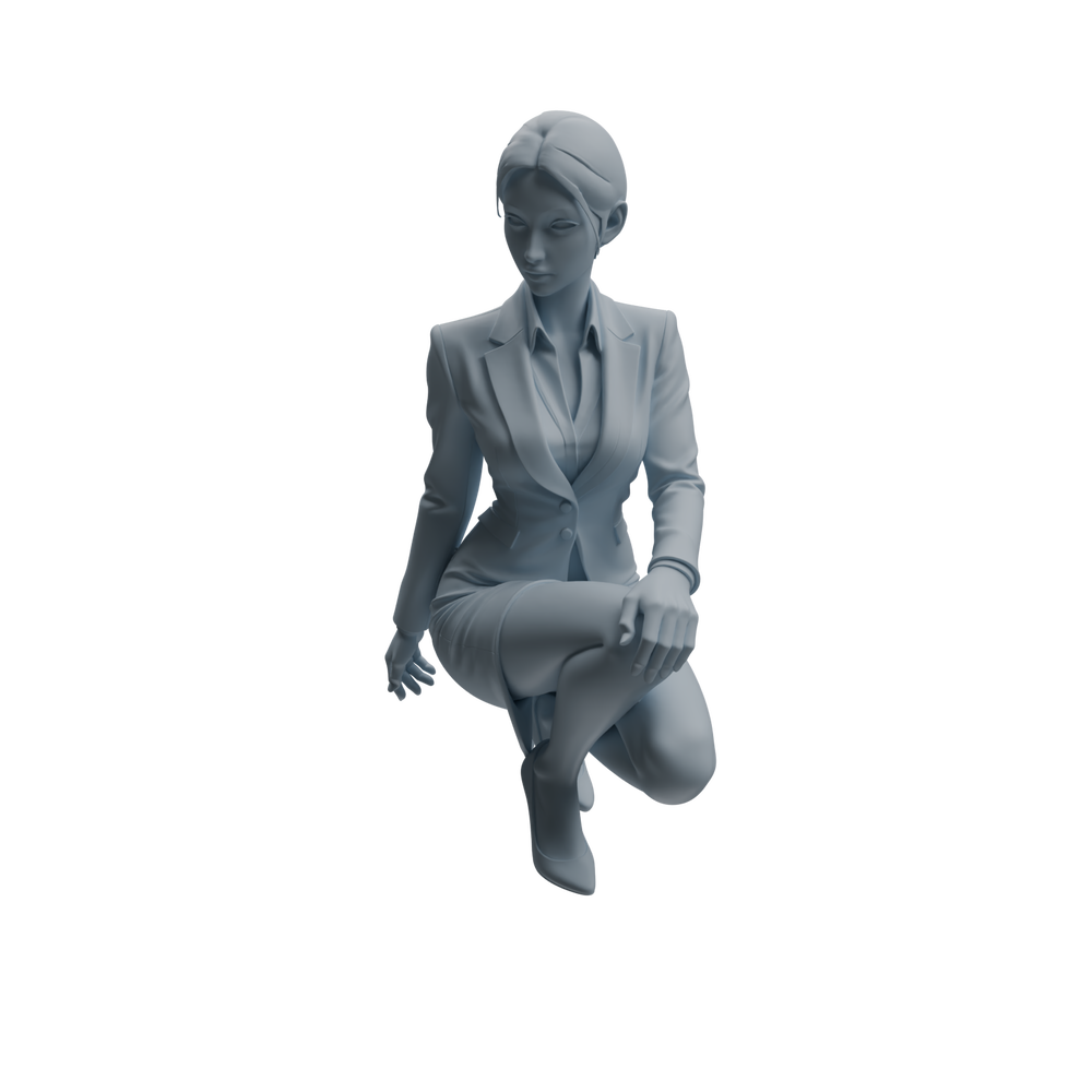Detail view of MRY-SFW LYTR975 Business-Suit Office Woman Character Modern Model 4 pcs Model
