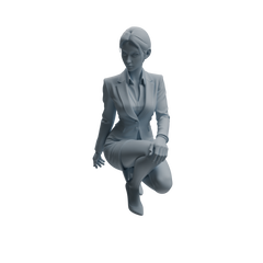 Detail view of MRY-SFW LYTR975 Business-Suit Office Woman Character Modern Model 4 pcs Model