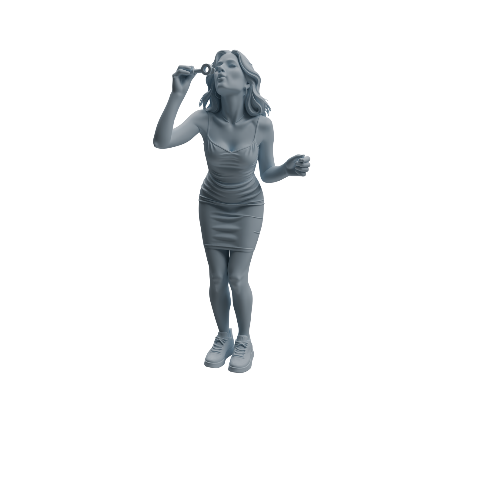 Detail view of MRY-SFW LYTR1042 Joyful Interactive Female Character Modern Model 4 pcs Model