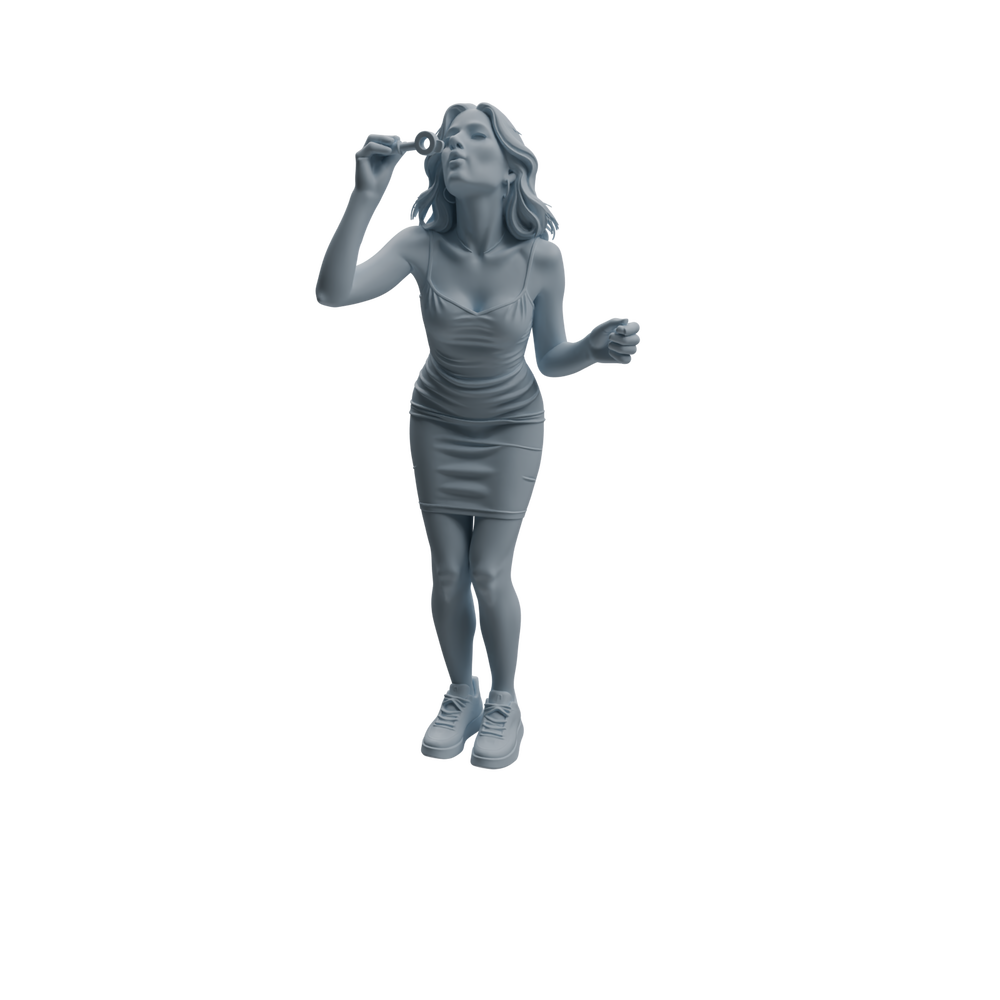 Detail view of MRY-SFW LYTR1042 Joyful Interactive Female Character Modern Model 4 pcs Model