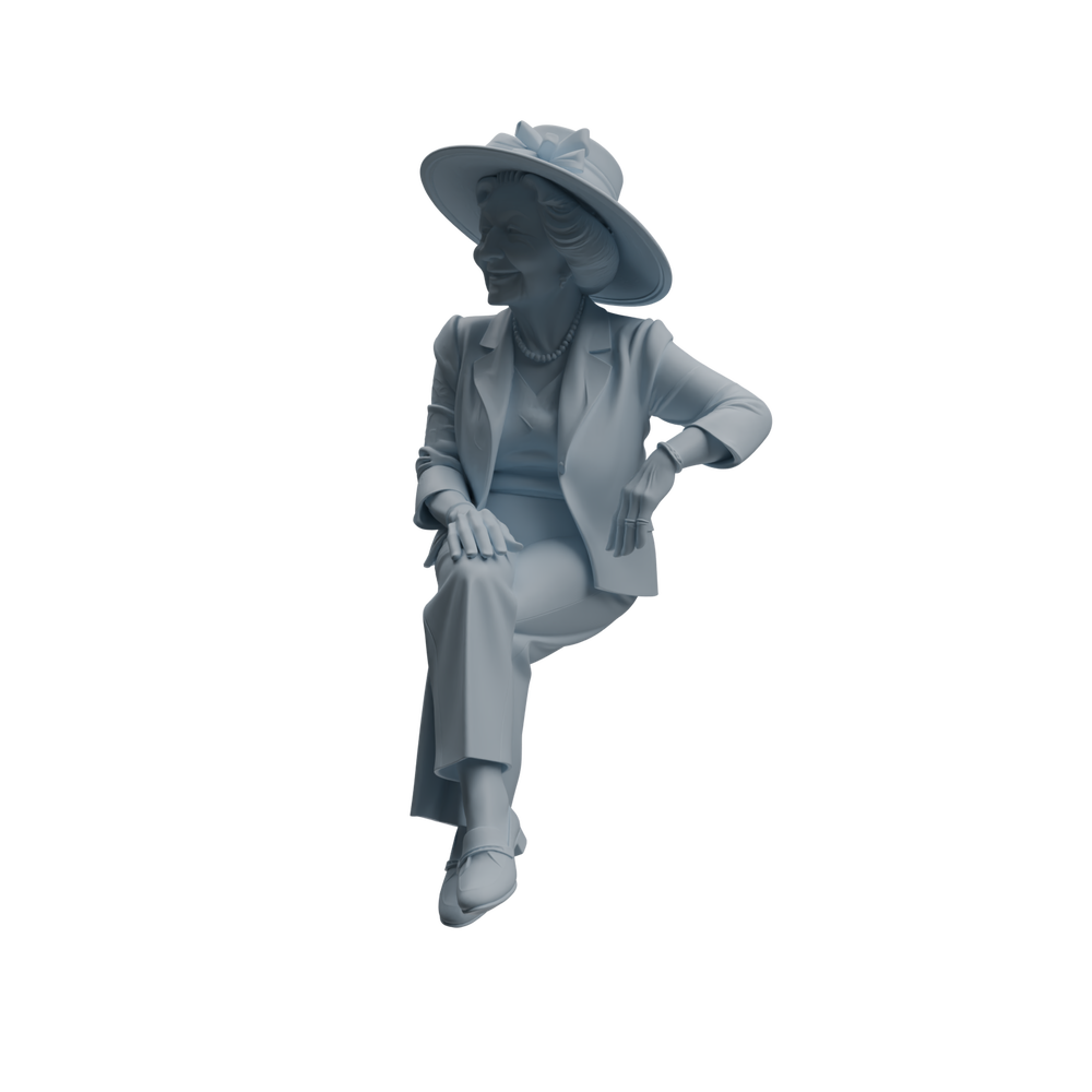 Detail view of MRY-SFW LYTR1037 Joyful Interactive Elderly Character Modern Model 4 pcs Model