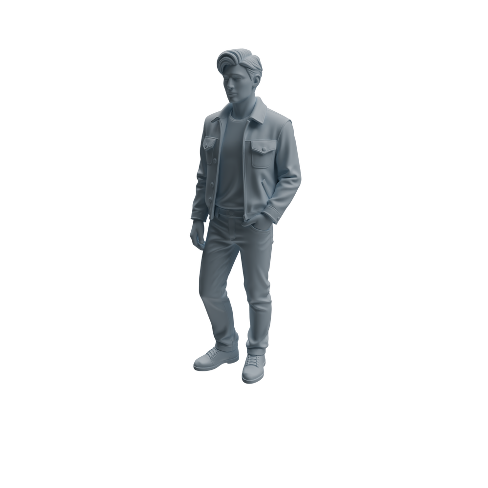 Detail view of MRY-SFW LYTR941 Party Man Character Modern Model 3 pcs Model