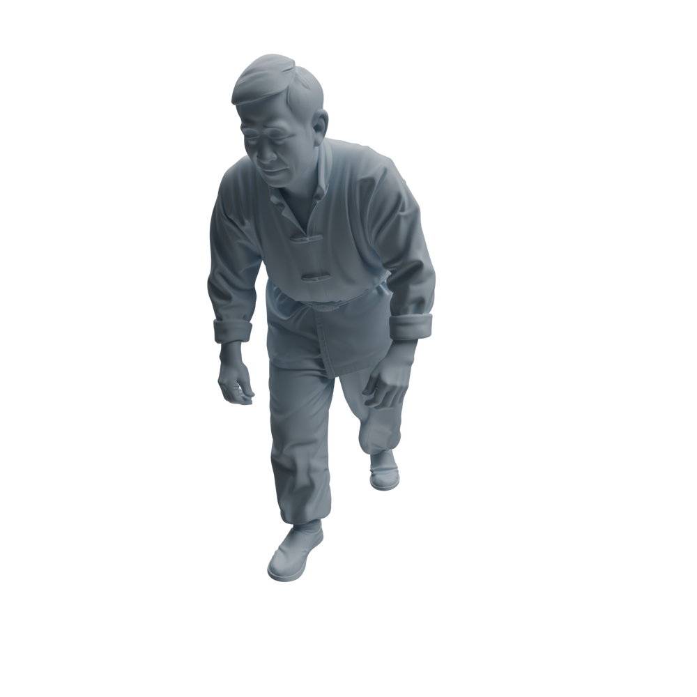 Detail view of MRY-SFW LYTR997 Market Vendor Character Modern Model 4 pcs Model