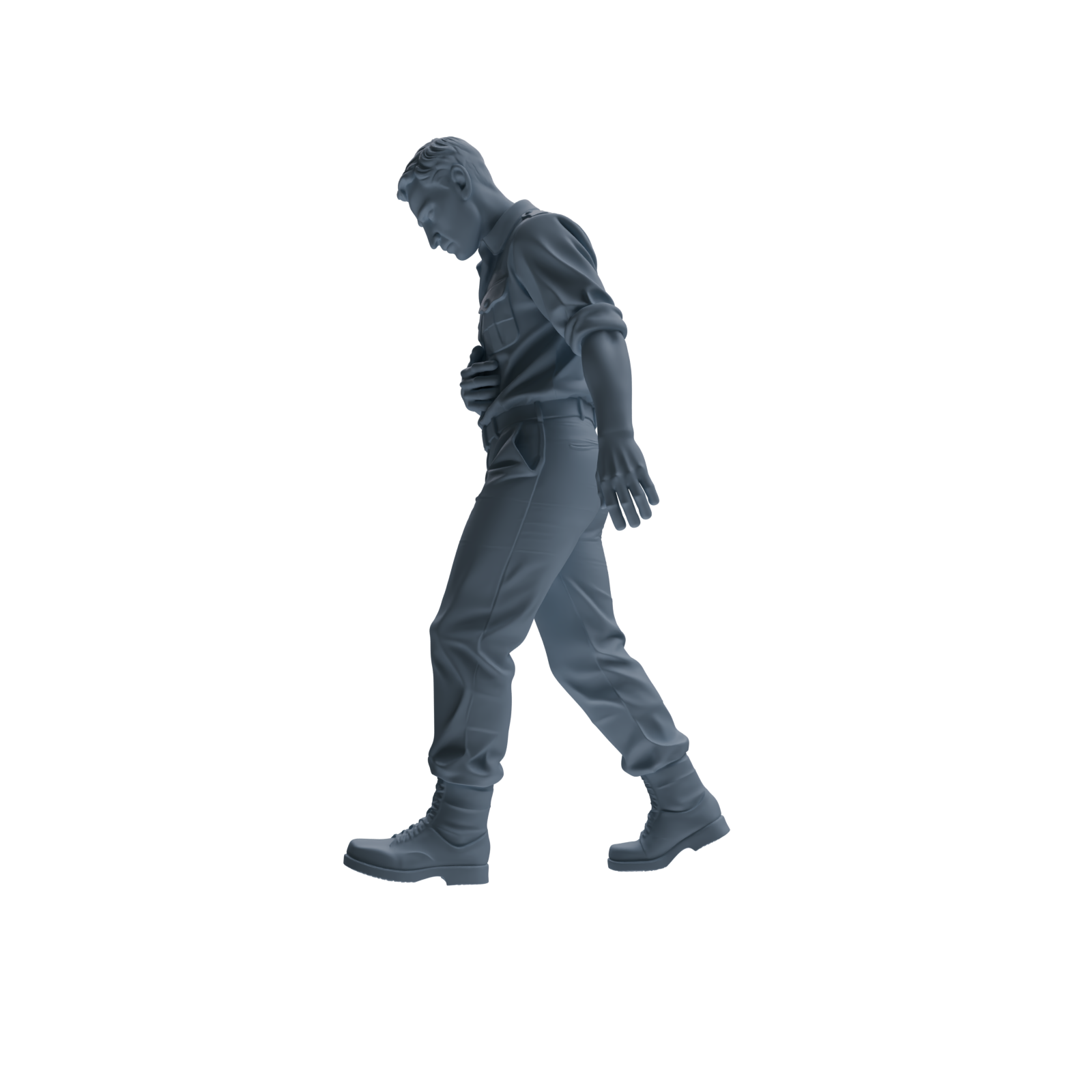 MRY-SFW SSTR178 Miniatures Soldier Model Kit Resting Soldier Pose Modern Model 6 pcs