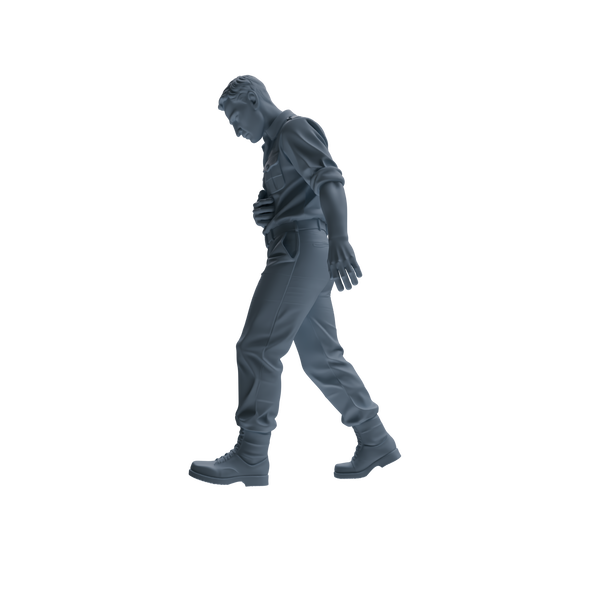 MRY-SFW SSTR178 Miniatures Soldier Model Kit Resting Soldier Pose Modern Model 6 pcs