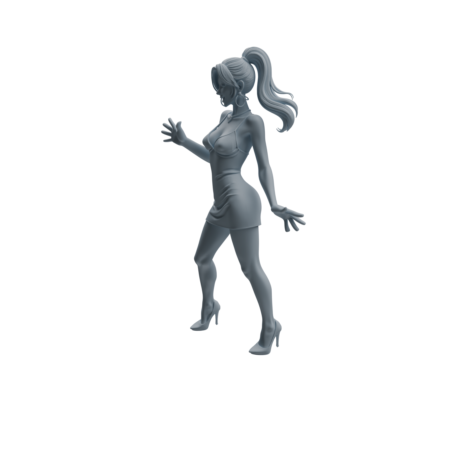 Detail view of MRY-SFW LYTR929 Nightclub Dancer Woman Character Modern Model 4 pcs Model