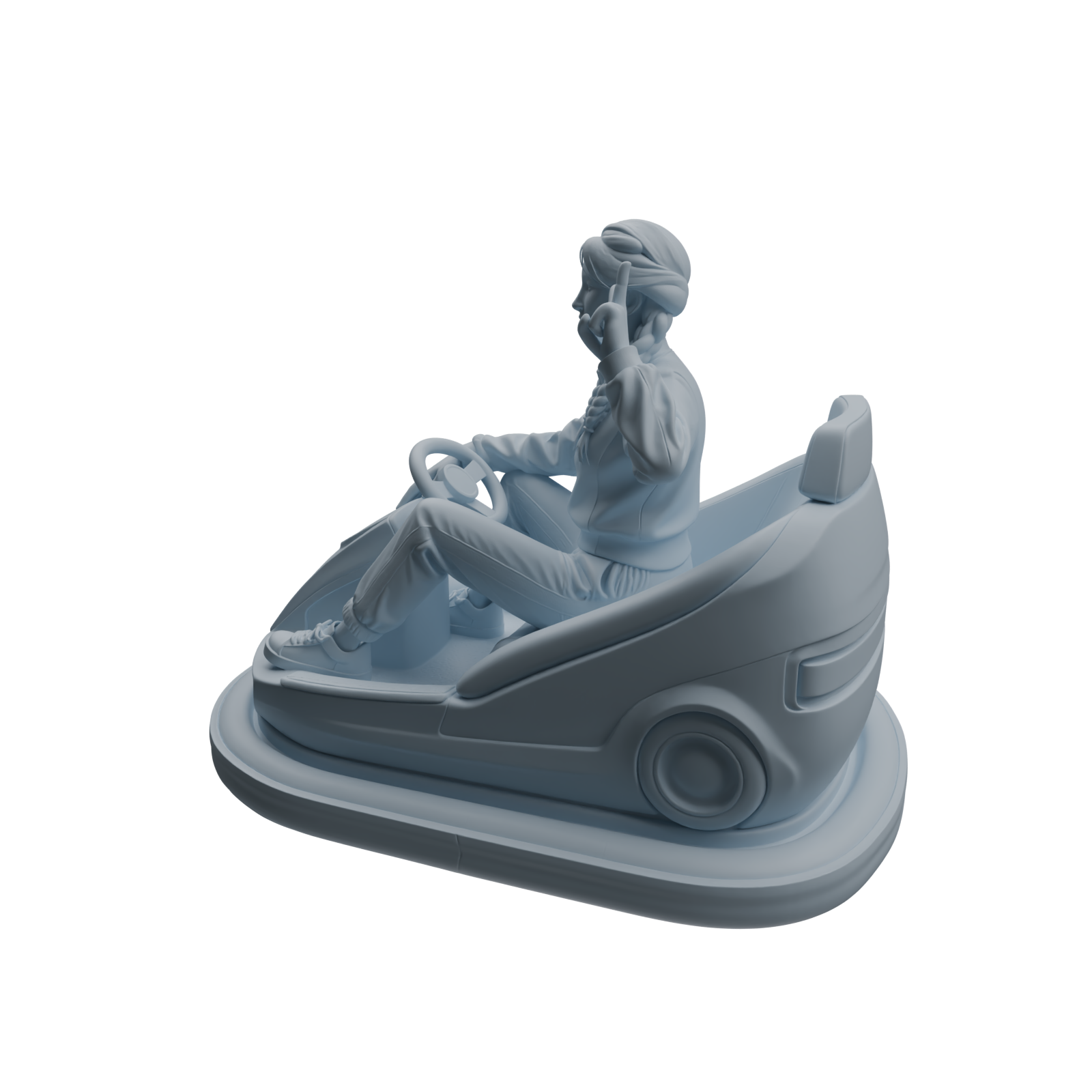 Detail view of MRY-SFW LYTR1046 Amusement Park Bumper Car Adult Character Modern Model 4 pcs Model