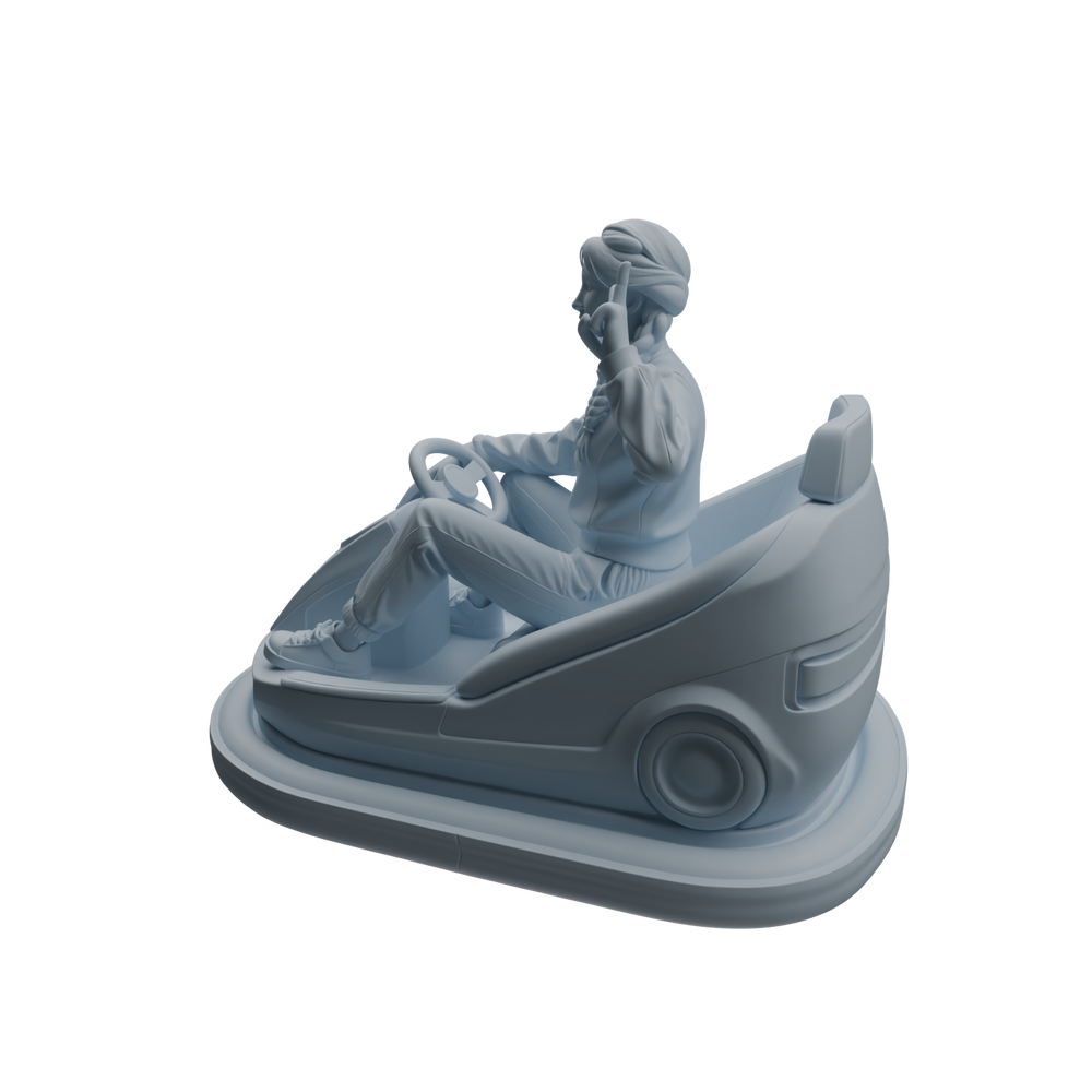 Detail view of MRY-SFW LYTR1046 Amusement Park Bumper Car Adult Character Modern Model 4 pcs Model