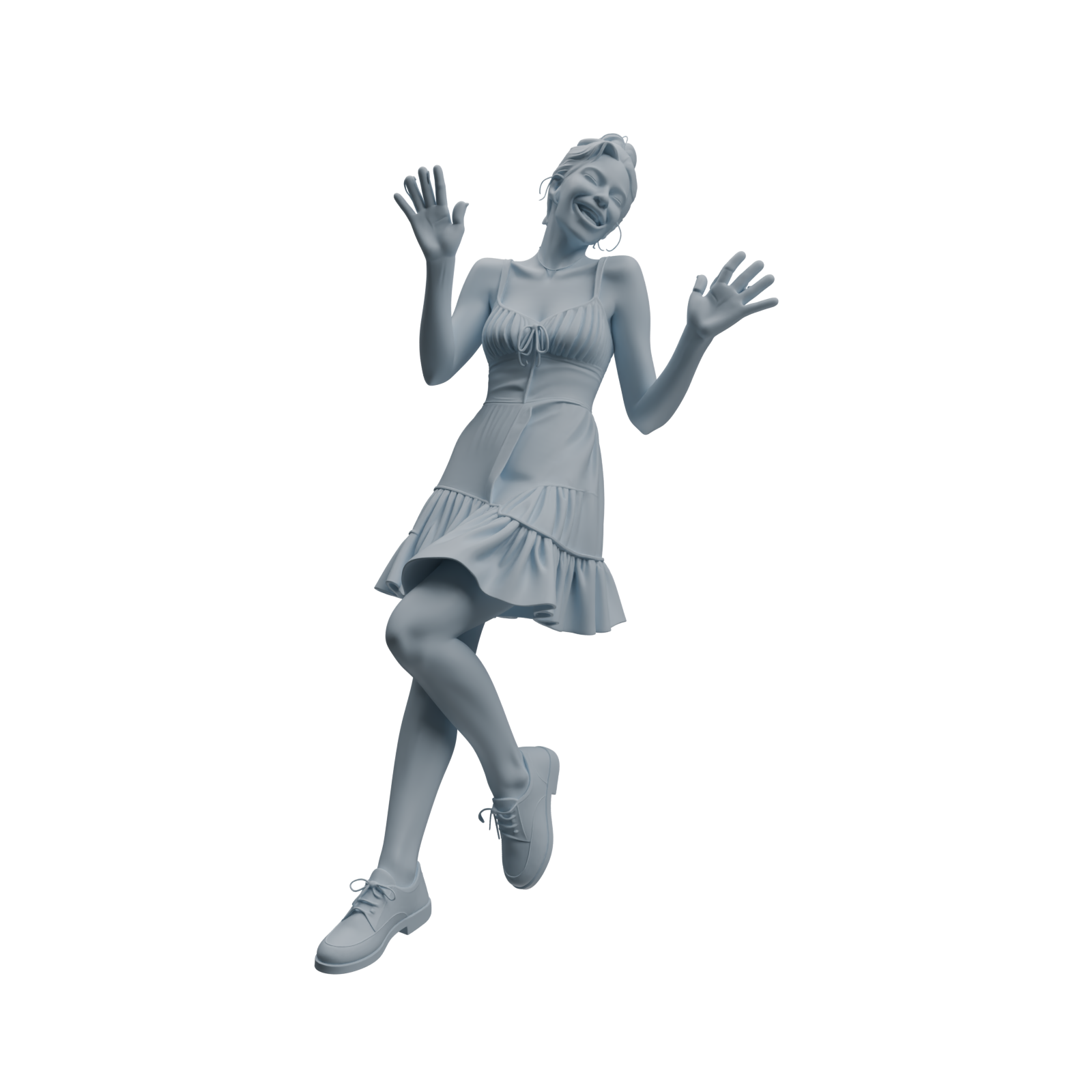 Detail view of MRY-SFW LYTR1043 Vibrant Interactive Female Character Modern Model 4 pcs Model