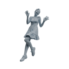 Detail view of MRY-SFW LYTR1043 Vibrant Interactive Female Character Modern Model 4 pcs Model