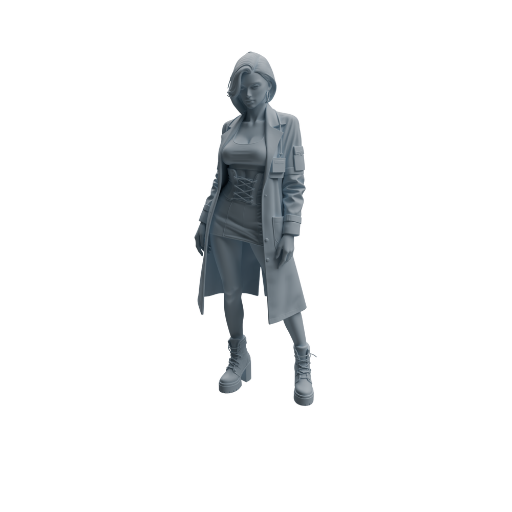 Detail view of MRY-SFW LYTR1000 Female Doctor Character Model Modern 4 pcs Model