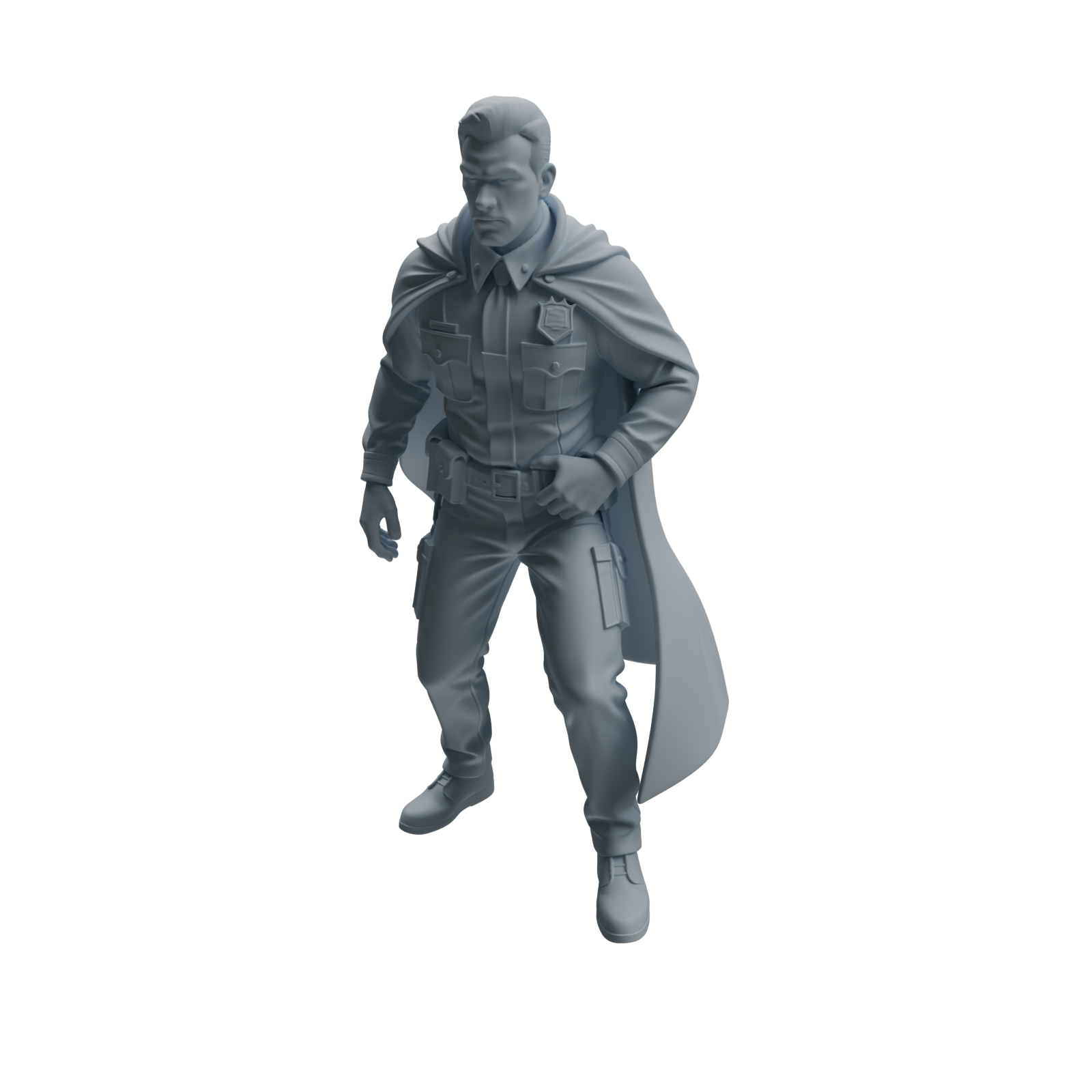 Detail view of MRY-SFW LYTR951 Tactical Cape Uniform Man Character Modern Model 4 pcs Model