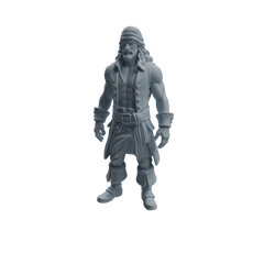 Detail view of MRY-SFW LYTR1092 Realistic Pirate Character Modern Model 3 pcs Model