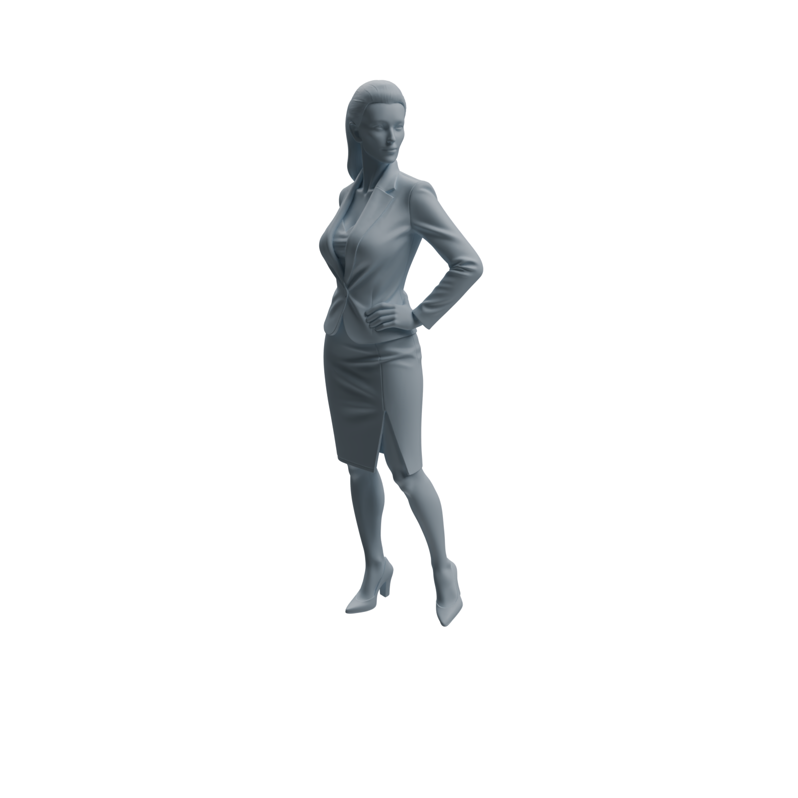 Detail view of MRY-SFW LYTR974 Office-Scenario Professional Woman Character Modern Model 4 pcs Model