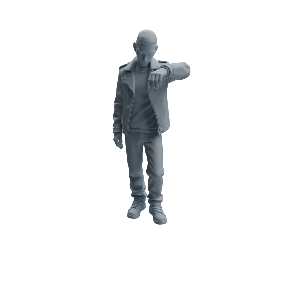 Detail view of MRY-SFW LYTR939 Urban Man Character Modern Model 3 pcs Model