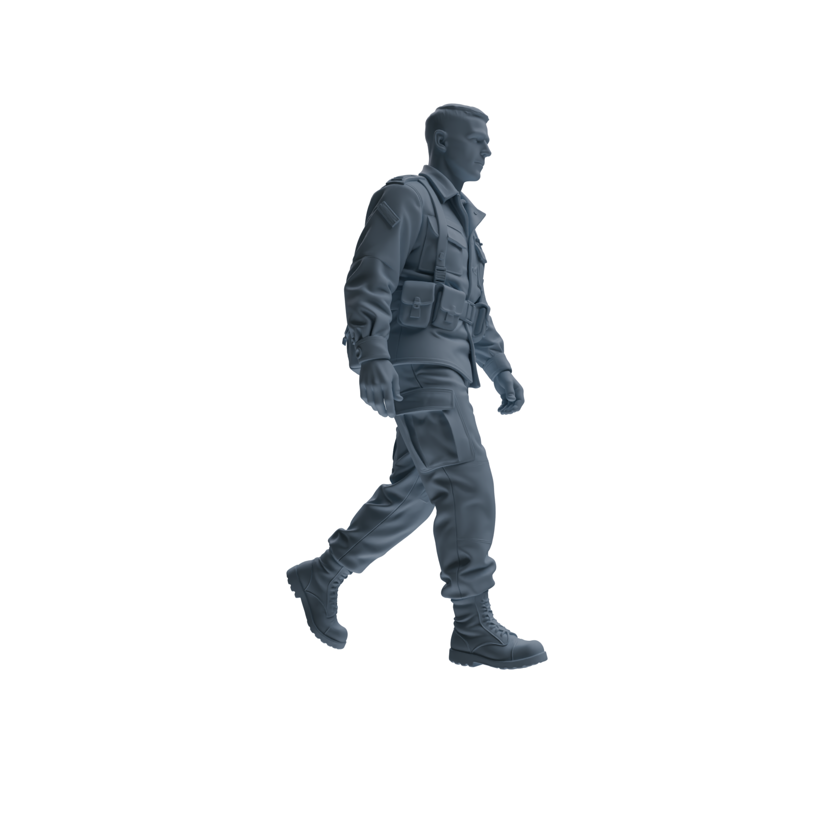 MRY-SFW SSTR179 Miniatures Soldier Model Kit Logistics Soldier Pose Modern Model 3 pcs