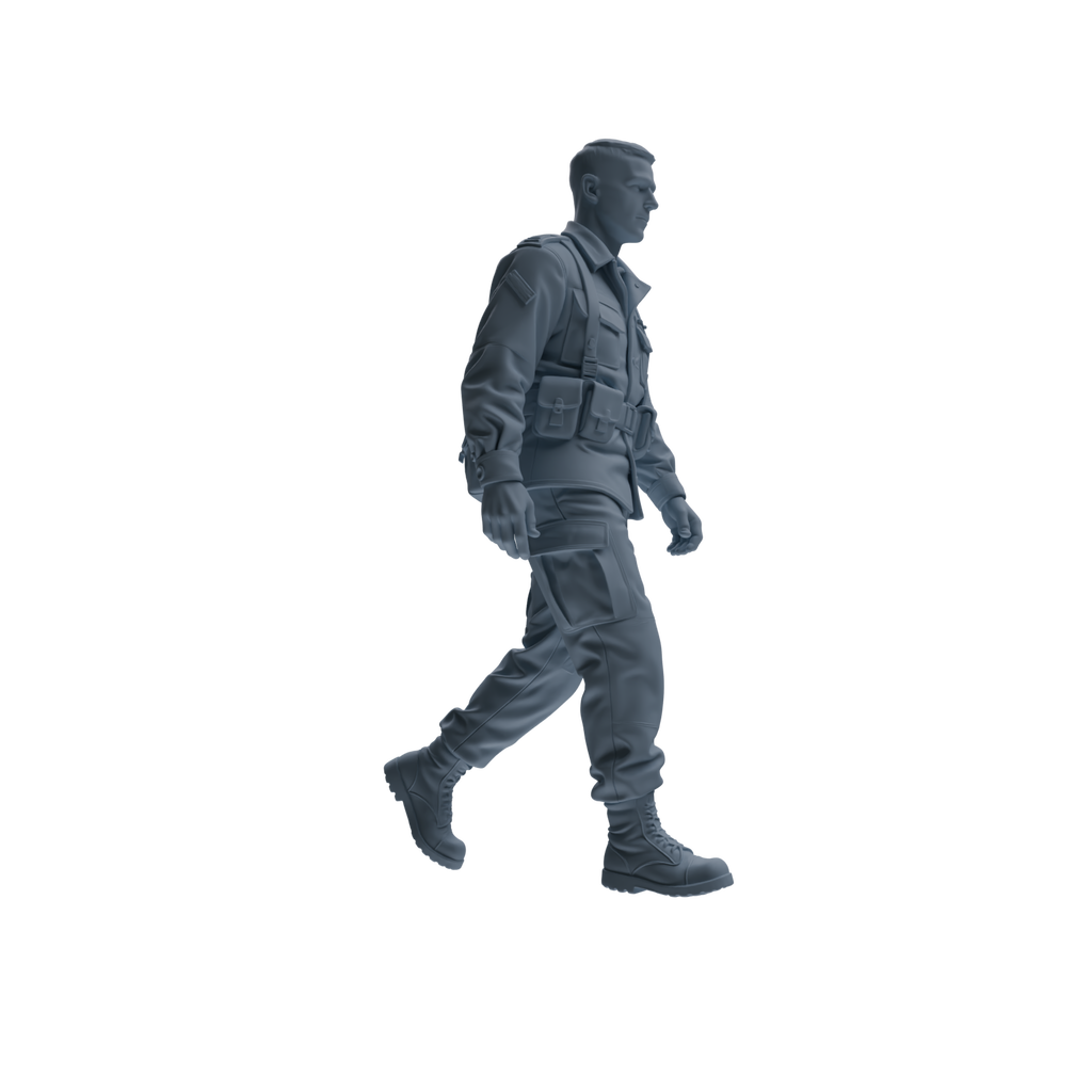 MRY-SFW SSTR179 Miniatures Soldier Model Kit Logistics Soldier Pose Modern Model 3 pcs