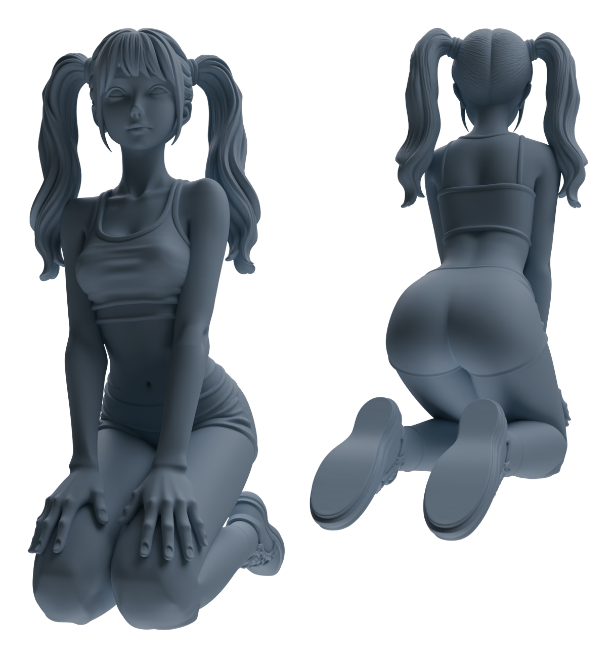 Detail view of MRY-SFW LYTR832 Resting Female Athlete Figure Modern Model 6 pcs Miniature Car Diorama Figures Scene Props Accessories Resin Model