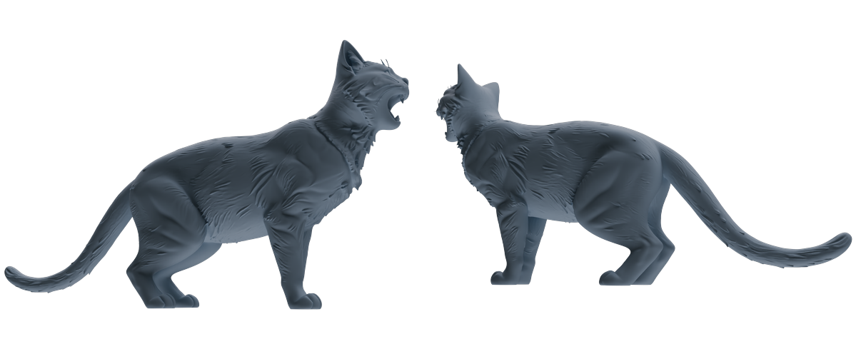 Detail view of MRY-SFW LYTR844 Cat Pose Model 4 pcs Miniature Car Diorama Figures Scene Props Accessories Resin Model