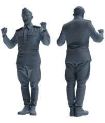 Detail view of MRY-SFW LYGR735 WWII Soviet Army War Scene Six-Person Entertainment Group Model