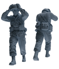 MRY-SFW SSTR204 Miniatures Soldier Model Kit Multi-Scenario Soldier Pose Modern Model 4 pcs