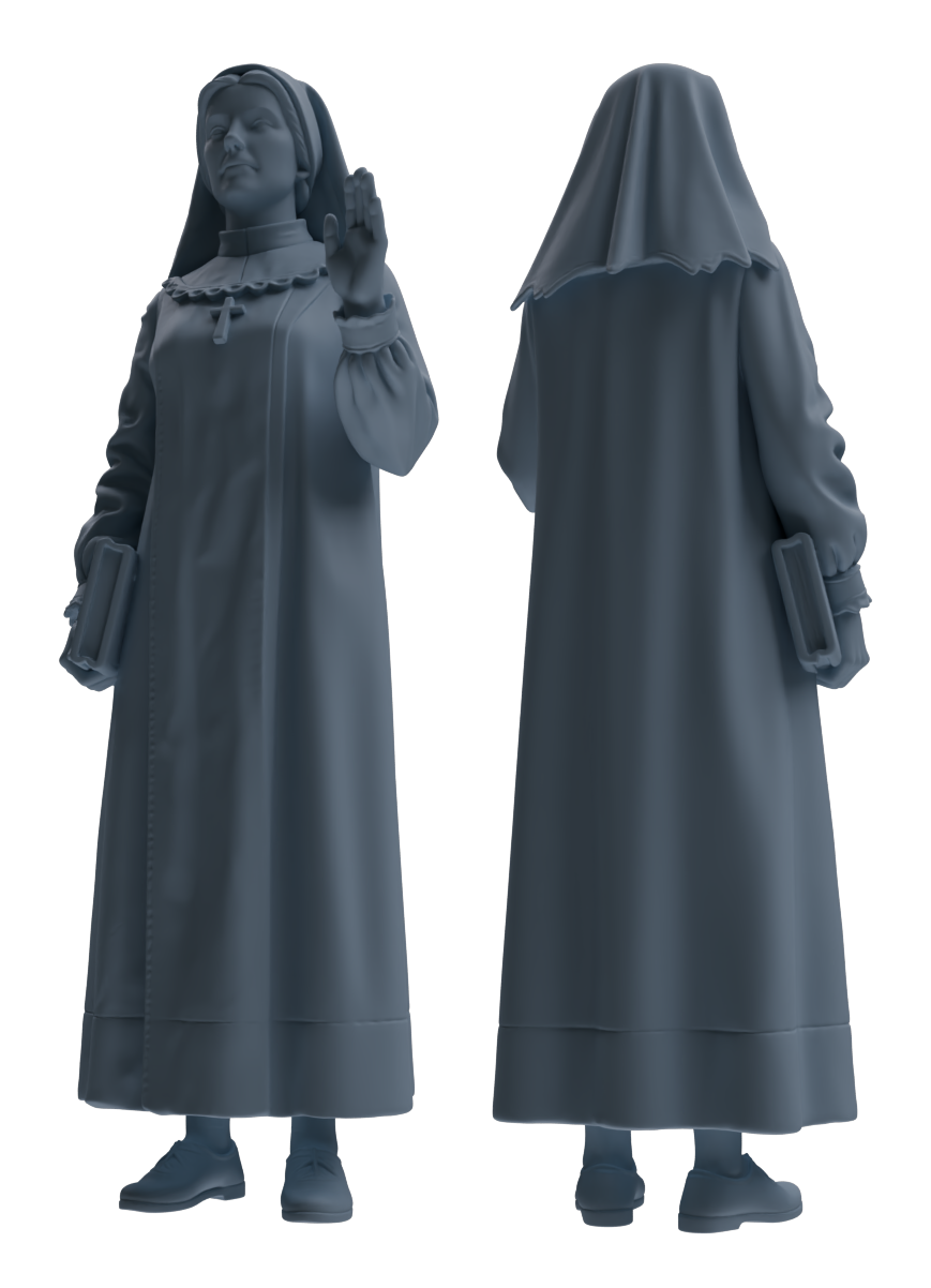 Detail view of MRY-SFW LYTR919 Religious Clergy Multi-pose Modern Model 3 pcs Model