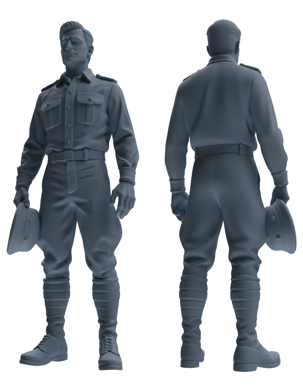 MRY-SFW SSTR187 Miniatures Soldier Model Kit Signal Command Soldier Pose Modern Model 4 pcs
