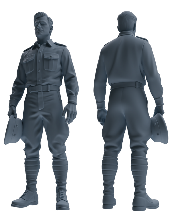 MRY-SFW SSTR187 Miniatures Soldier Model Kit Signal Command Soldier Pose Modern Model 4 pcs