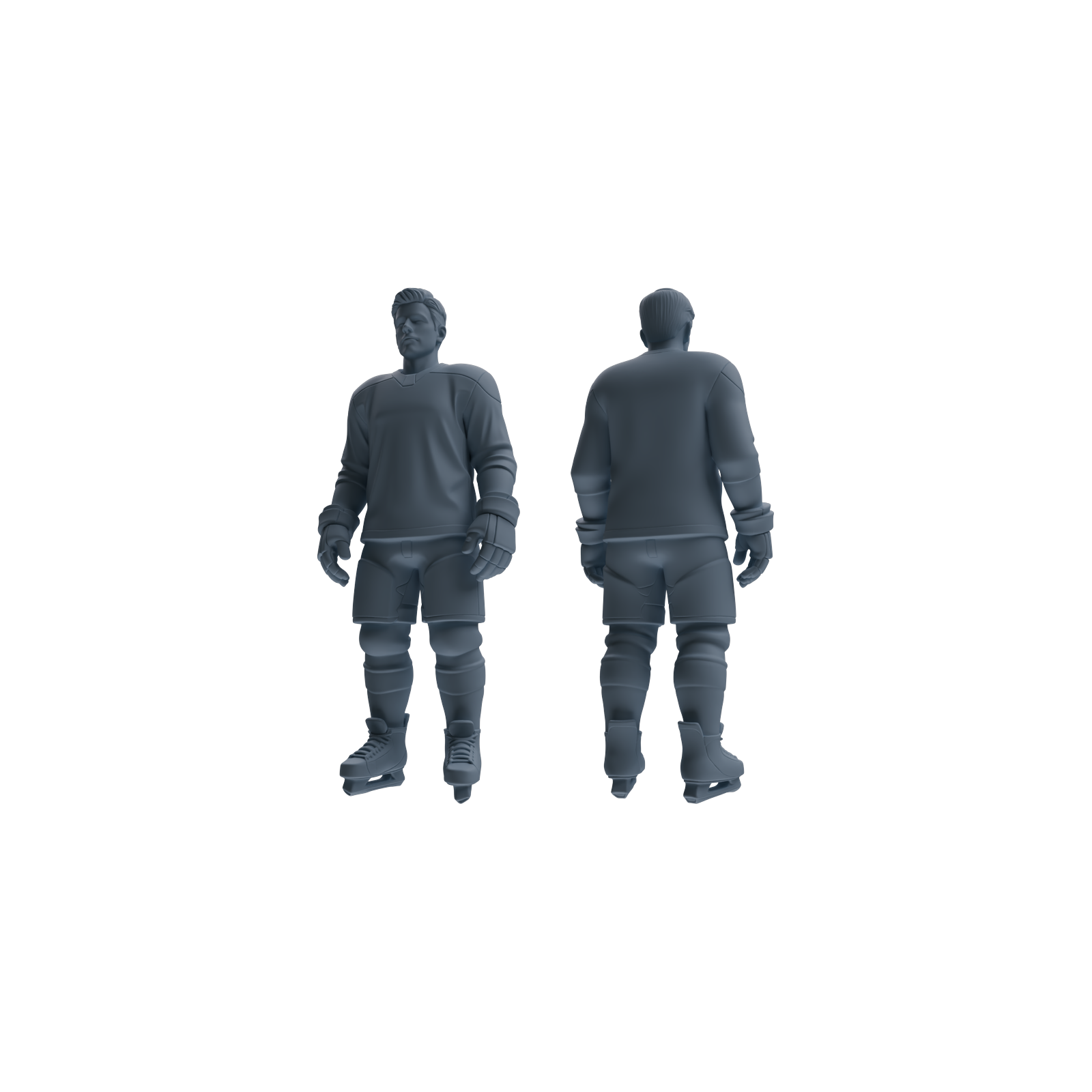 Detail view of MRY-SFW LYTR794 Hockey Figure Modern Model 3 pcs Miniature Car Diorama Figures Scene Props Accessories Resin Model