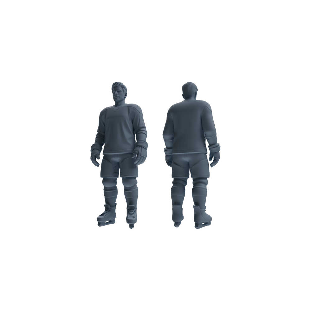 Detail view of MRY-SFW LYTR794 Hockey Figure Modern Model 3 pcs Miniature Car Diorama Figures Scene Props Accessories Resin Model